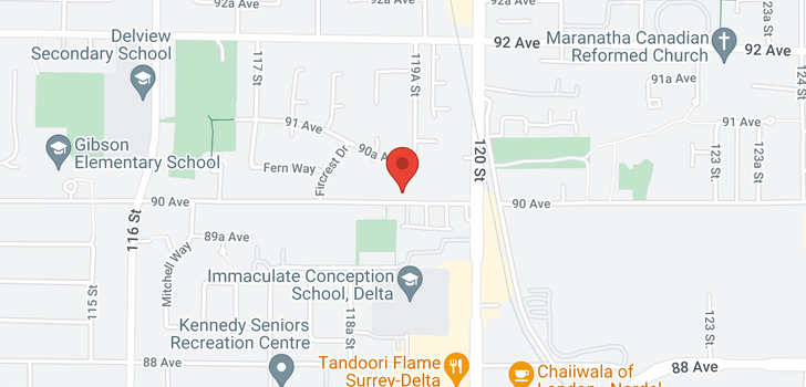 map of 11905 90 AVENUE